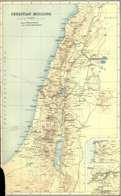Map of Palestine (The Holy Land)